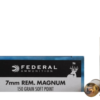 Federal Power-Shok Ammunition 7mm Remington Magnum 150 Grain Soft Point 500 rounds