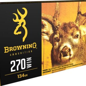 Browning BXR .270 Winchester 134 Grain Rapid Expansion Matrix Tip Brass Cased  500 rounds