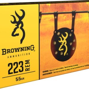 Browning FMJ Ammunition 223 Remington 55 Grain Full Metal Jacket 500 rounds