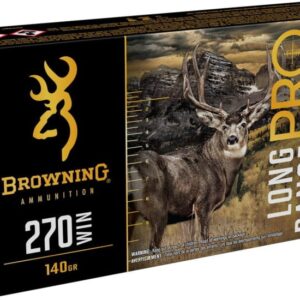 Browning Long Range Pro .270 Winchester 140 grain Sierra Tipped GameKing Brass Cased  500 rounds