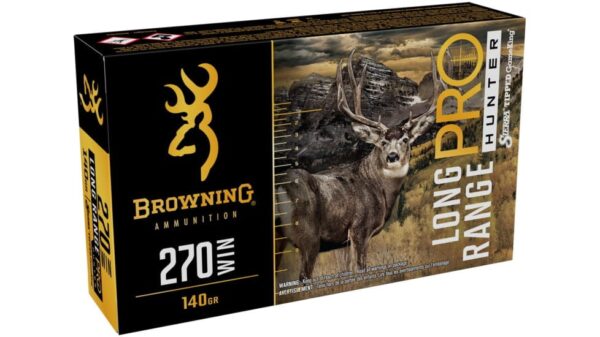 Browning Long Range Pro .270 Winchester 140 grain Sierra Tipped GameKing Brass Cased  500 rounds