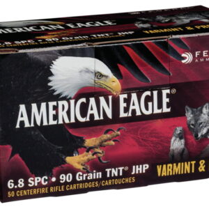 Federal Premium VARMINT / PREDATOR 6.8mm Remington SPC 90 grain Jacketed Hollow Point 500 rounds