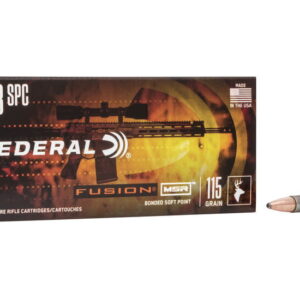 Federal Premium FUSION MSR 6.8mm Remington SPC 115 grain Fusion Soft Point 500 rounds