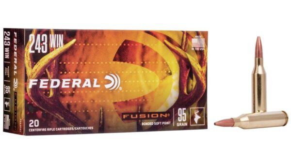 Federal Premium FUSION .243 Winchester 95 grain Fusion Soft Point 500 rounds