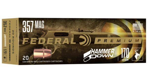 Federal Premium Centerfire Handgun Ammunition .357 Magnum 170 grain Bonded Hollow Point Centerfire Pistol Ammunition LG3571 Caliber: .357 Magnum, Number of Rounds: 500 ROUNDS