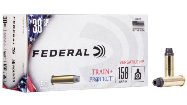Federal Premium Centerfire Handgun Ammunition .38 Special 158 grain Versatile Hollow Point Centerfire Pistol Ammunition 500 ROUNDS