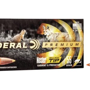 Federal Premium V-SHOK .223 Remington 55 grain Nosler Ballistic Tip Brass 500 round