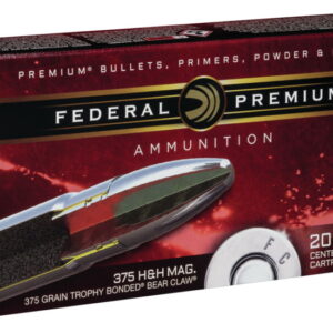 Federal Premium VITAL-SHOK .375 H&H Magnum 250 grain Trophy Bonded Bear Claw 200 rounds