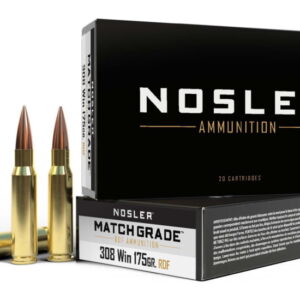 Nosler Match Grade .308 Winchester 175 grain Hollow Point Boat Tail (HPBT) Brass 500 rounds