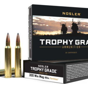 Nosler Trophy Grade 300 Win mag 180gr Partition Brass 500 rounds