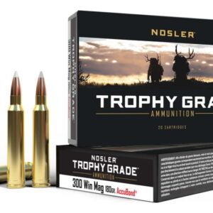 Nosler Trophy Grade .300 Winchester Magnum 180 Grain AccuBond Brass 500 rounds