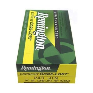 Remington Core-Lokt .243 Winchester 100 Grain Core-Lokt Pointed Soft Point  500 rounds
