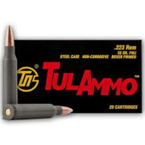TulAmmo .223 Remington 55 Grain Full Metal Jacket Steel Cased 500 rounds