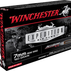 Winchester Ammo S7MMCT Expedition Big Game 7mm Rem Mag 160 Gr AccuBond 500 rounds