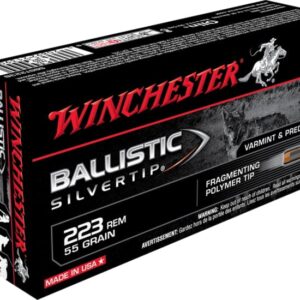 Winchester BALLISTIC SILVERTIP .223 Remington 55 grain Fragmenting Polymer Tip Brass 500 rounds