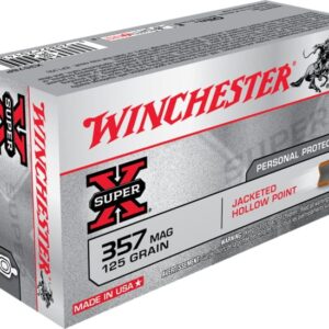 Winchester SUPER-X HANDGUN .357 Magnum 125 grain Jacketed Hollow Point Centerfire Pistol Ammunition X3576P Caliber: .357 Magnum, Number of Rounds: 500