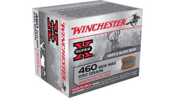 Winchester SUPER-X HANDGUN .460 S&W 250 grain Jacketed Hollow Point 500 rounds