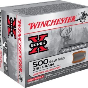 Winchester SUPER-X HANDGUN .500 S&W Magnum 350 grain Jacketed Hollow Point  250 rounds