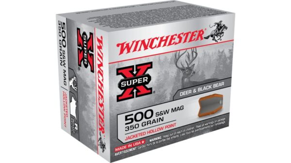 Winchester SUPER-X HANDGUN .500 S&W Magnum 350 grain Jacketed Hollow Point  250 rounds