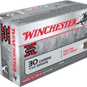 Winchester SUPER-X RIFLE .30 Carbine 110 grain Hollow Soft Point 500 rounds