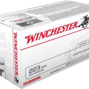 Winchester USA Ammunition 223 Remington 45 Grain Jacketed Hollow Point 500 rounds