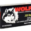 Wolf Ammo .223 Remington 55 grain Full Metal Jacket (FMJ) Bimetal  500 rounds
