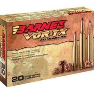 Barnes VOR-TX Ammunition 35 Whelen 180 Grain TTSX Polymer Tipped Spitzer Flat Base Lead-Free Box of 20