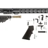 AR-STONER AR-15 Build Kit with Upper Receiver Assembly 5.56x45mm NATO 16" Barrel Mid Length 15" M-LOK Handguard, Complete Lower Receiver Parts Kit, Stock Assembly 6-Position Mil-Spec Collapsible